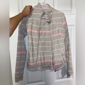 Lululemon size two pink and grey jacket
